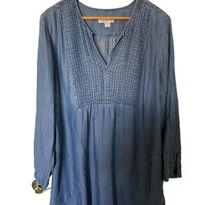 Coldwater Creek Denim Tunic SZ 1X